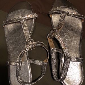 Silver sandals